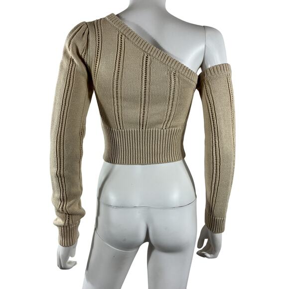 Majorelle 'Landau' Beige Cotton Sweater Size S - Picture 3 of 4